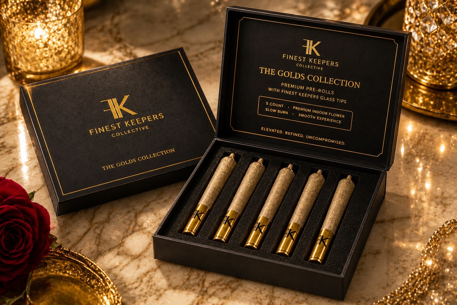 The Golds Collection — Premium Pre-Rolls with Glass Tips